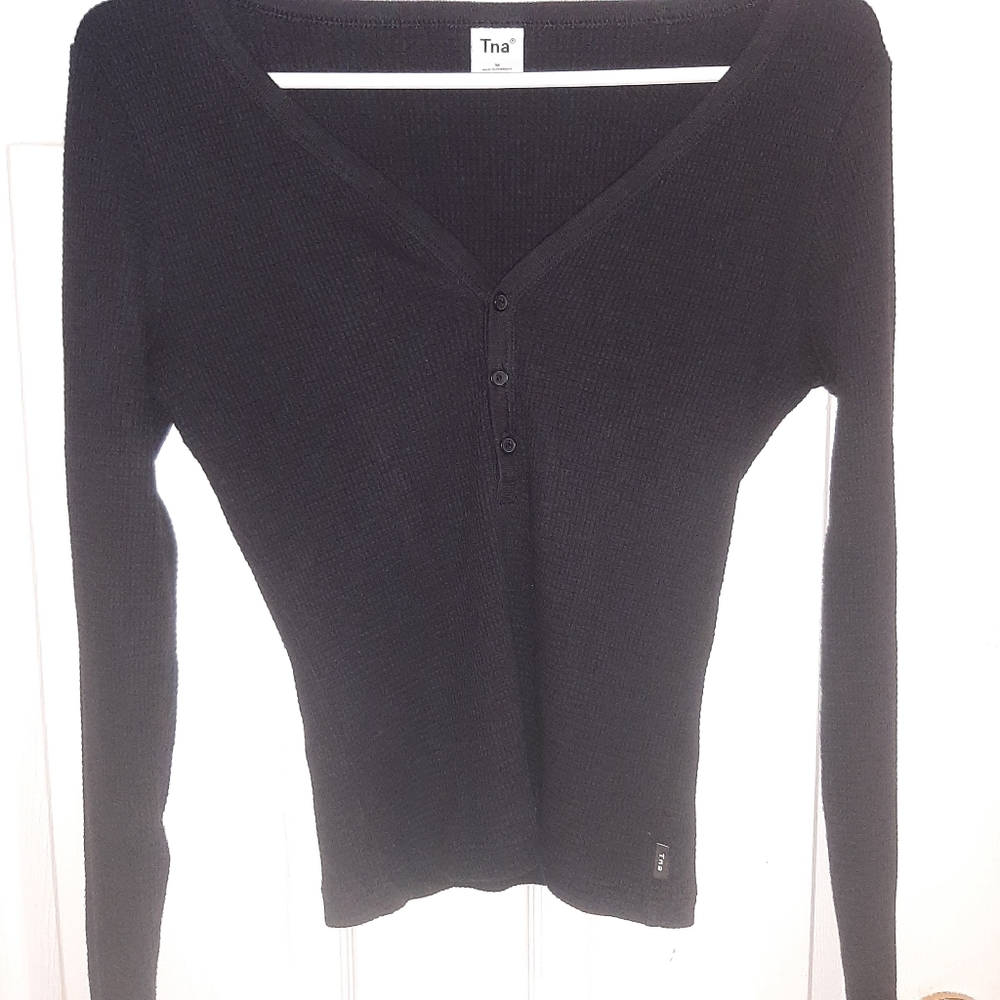 TNA Waffle Long Sleeve Top